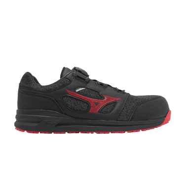 Buy Mizuno Almighty LS 2 BOA Wide 'Black Red' - F1GA225209 | GOAT