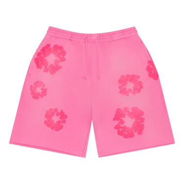 Buy Denim Tears Mono Cotton Wreath Sweat Shorts 'Pink