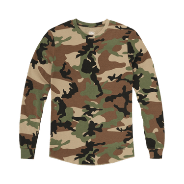 Corteiz Guerillaz Thermal Long-Sleeve Tee 'Woodland Camo'
