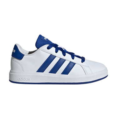 adidas Grand Court Lace-Up K 'White Royal Blue'
