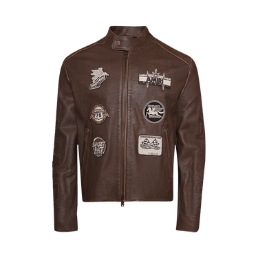 Amiri Patch Racer Jacket 'Walnut Brown'