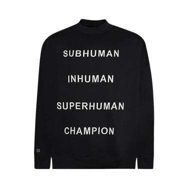 Rick Owens x Champion Jumbo Sweatshirt 'Black'