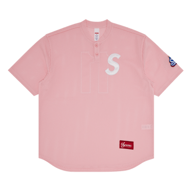 Buy Supreme S Logo Baseball Henley 'Pink' - SS25KN95 PINK