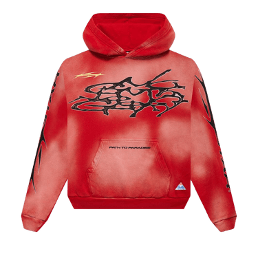 HELLSTAR SPORTS Athlete フーディーパーカー Red○関送無料○ HELLSTAR SPORTS フーディー Red TIE DYE SKULL ○関送無料