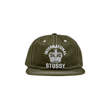 Buy Stussy Mid-Depth International Crown Strapback 'Dark Olive