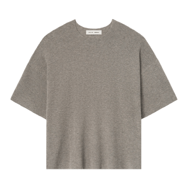 Fear of God Essentials Waffle Short Sleeve Sweater 'Homestead Heather'