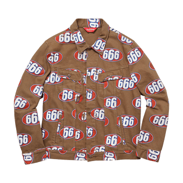 Buy Supreme 666 Denim Trucker Jacket 'Brown' - SS17J33 BROWN | GOAT