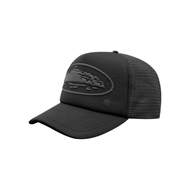 即発送 CORTEIZ ALCATRAZ PREMIUM TRUCKER CAP Corteiz Alcatraz Premium Trucker Hat Black/Pink Men's - SS24