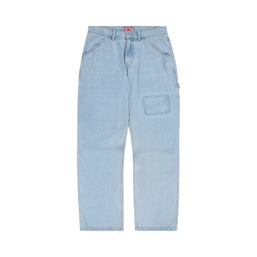 Pleasures Box Logo Carpenter Jeans 'Light Indigo'