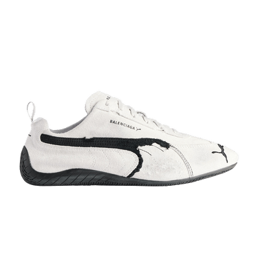 Balenciaga x Speedcat Suede 'White Black'