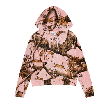 Pleasures RealTree Velour Robertson Hoodie 'Pink Camo'