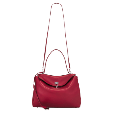 Balenciaga Rodeo Leather Shoulder Bag 'Cherry Red'