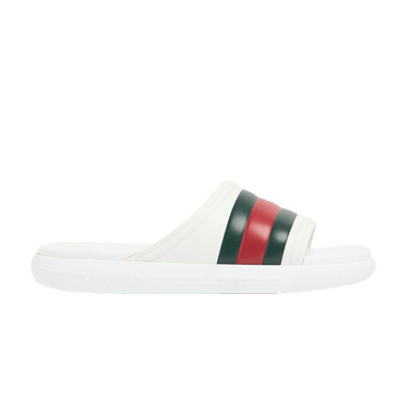 Buy Gucci Web Slide Sandal 'White Green Red' - 780286 JB700 9032