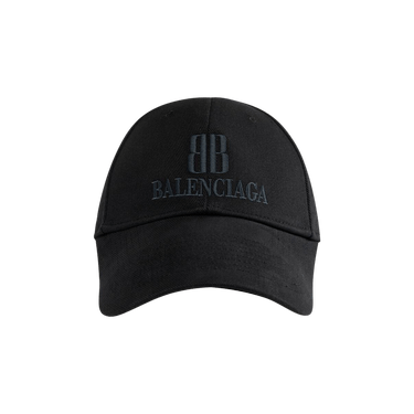 Buy Balenciaga Logo Embroidered Cap 'Faded Black' - 834916