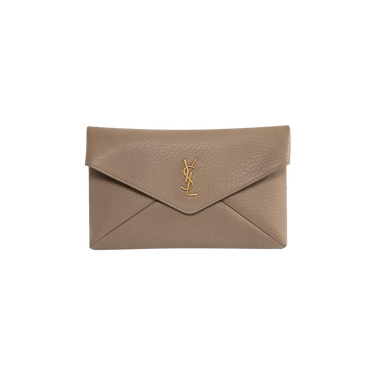 Saint Laurent Cassandre Large Envelope Pouch 'Dusty Grey'