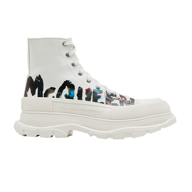 Buy Alexander McQueen Tread Slick Boot 'Graffiti Logo
