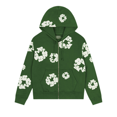 Denim Tears Cotton Wreath Zip Hoodie 'Green'