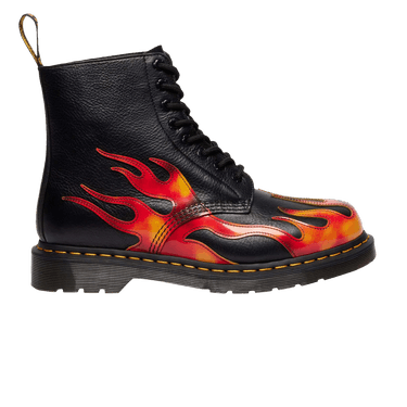 Dr. Martens 1460 Pascal Flame 'Black Vibrant Red'