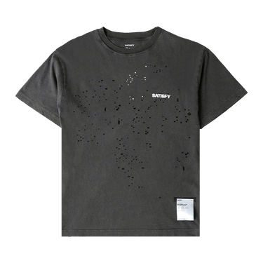 SATISFY MothTech Basic Logo T-Shirt 'Aged Black'