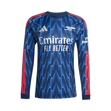 adidas Arsenal 25/26 Long Sleeve Away Jersey 'Night Indigo/Grey Two'