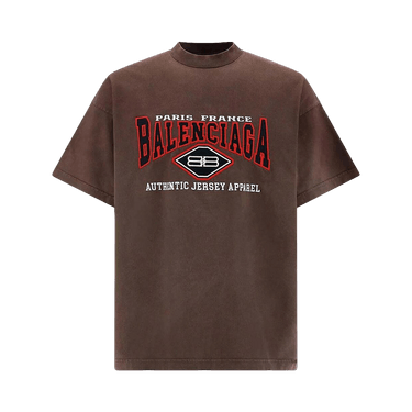 Buy Balenciaga Logo Print T-Shirt 'Brown' - 694576 TMVA9 7081 | GOAT