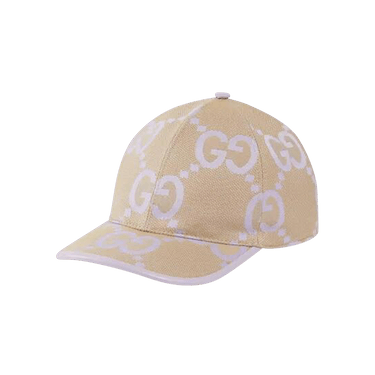 Buy Gucci Jumbo GG Baseball Hat 'Beige/Lilac' - 735011 4HAVS 8871