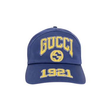 Gucci 1921 Logo Baseball Hat 'Blue'