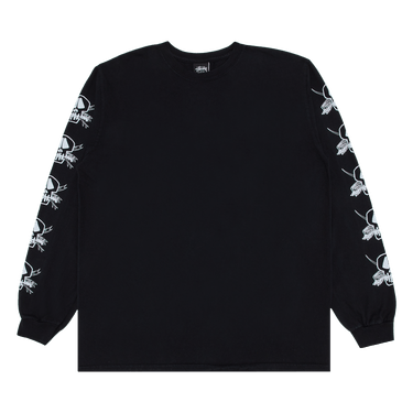 Stussy Pigment Dyed Foils Long-Sleeve Tee 'Black'