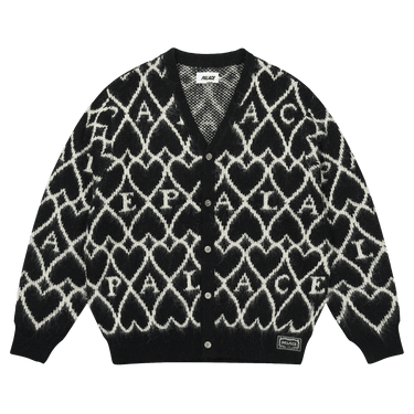 Buy Palace Hairy Heart Knit 'Black' - P29KW006 | GOAT