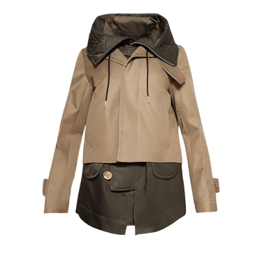 Buy Sacai Cotton Gabardine Blouson 'Beige/Dark Khaki' - 25 08025