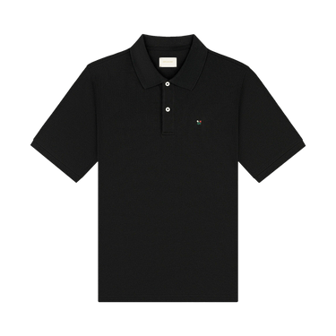 Aimé Leon Dore Crest Piqué Polo 'Jet Black'