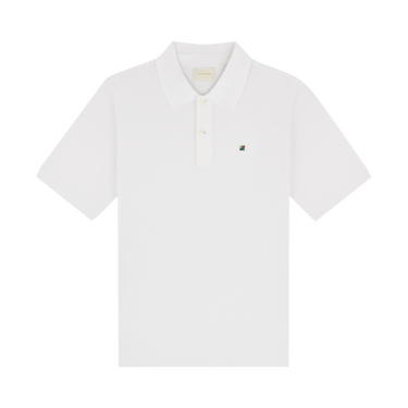 Aimé Leon Dore Crest Piqué Polo 'Bright White'