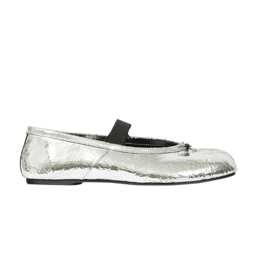 Maison Margiela Wmns Tabi Ballerina Flat Elastic Band 'Silver'