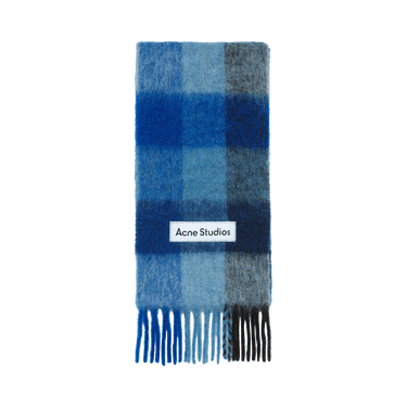 Acne Studios Vally Check Scarf 'Navy/Black/Blue'