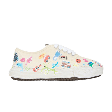 Maison Mihara Yasuhiro Baker OG Sole Sticker Printed Canvas Low 'White'