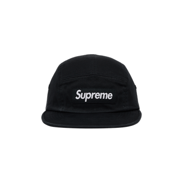 Buy Supreme Washed Chino Twill Camp Cap 'Black' - FW25H39 Buy Supreme Washed Chino Twill Camp Cap 'Black' - FW25H39