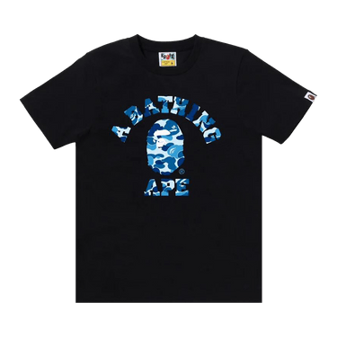 BAPE ABC Camo College Tee 'Black/Blue'