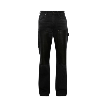 Amiri Embossed Croc Carpenter Jeans 'Dusk Black'