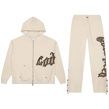 Godspeed OG Logo Sweatsuit V2 'Creme Brolive'
