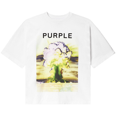 PURPLE BRAND Textured Jersey Short-Sleeve 'White'