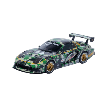 ミニGT MINI GT ABC CAMO FD RX7 1/64 Buy BAPE x LBWK Mini GT ABC Camo Mazda RX7 1/64 'Green' - 1K73 185