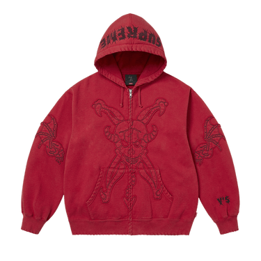 supreme フーディー2020ss Buy Supreme x Y's Zip Up Hooded Sweatshirt 'Washed Red' - FW25SW18