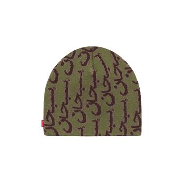 Supreme　Arabic Jacquard Beanie Supreme Arabic Jacquard Beanie Black - FW25 - US