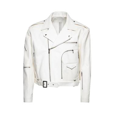 Rick Owens Cropped Jumbo Bauhaus Stooges Jacket 'Milk'