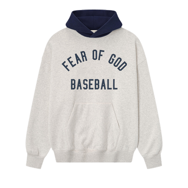 Fear of God Essentials MLB Sport Hoodie 'Oatmeal Heather/Midnight Navy'