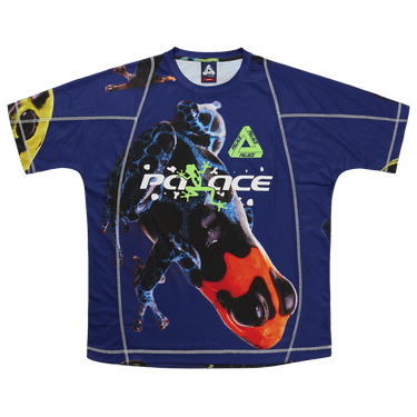 Buy Palace Frogger Tech Jersey 'Blue Frog' - P29ES026 | GOAT