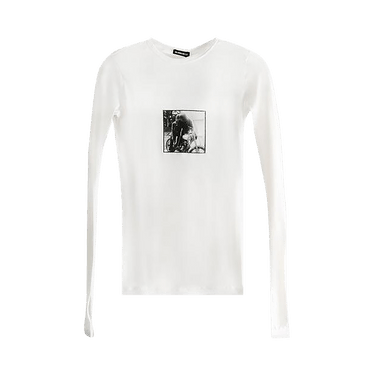 Buy Ann Demeulemeester Fiene Slim Fit Long Sleeve T-Shirt 'Ivory
