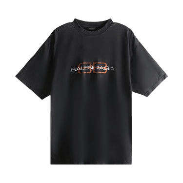 Balenciaga Medium Fit T-Shirt 'Faded Washed Black'