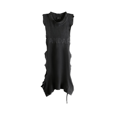 Balenciaga Ripped Tank Top 'Faded Washed Black'