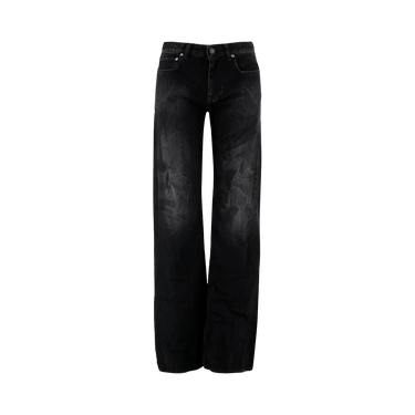 Balenciaga Wide Leg Pants 'Black Fade Out'